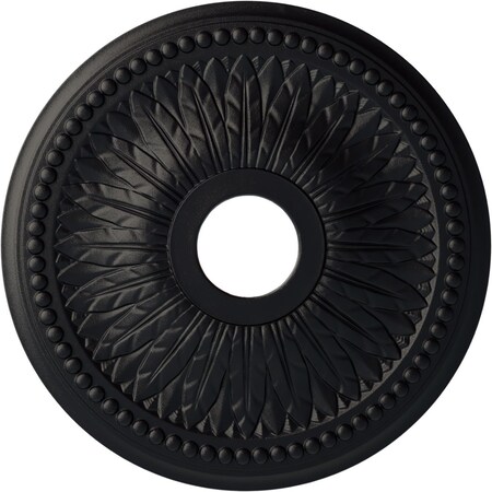 Bailey Ceiling Medallion (Fits Canopies up to 5 3/4"), 18"OD x 3 3/4"ID x 1 1/2"P, Steel Gray